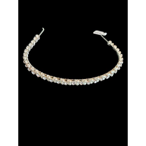 Freshwater Pearl/Crystal Minimalist Headband main image 5